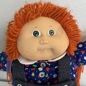 Vintage Cabbage Patch Girl Doll 1978 1982 Orange Hair Green Eyes 1 tooth dimples